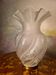 Napoleon III glass tulip for oil lamp, large 16xh23x5.5cm internal diameter.