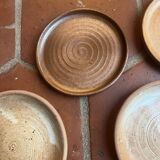 6 small stoneware plates