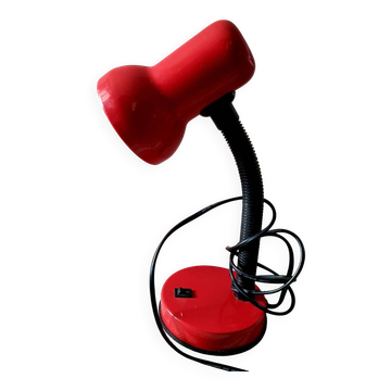 Lampe de bureau rouge rétro