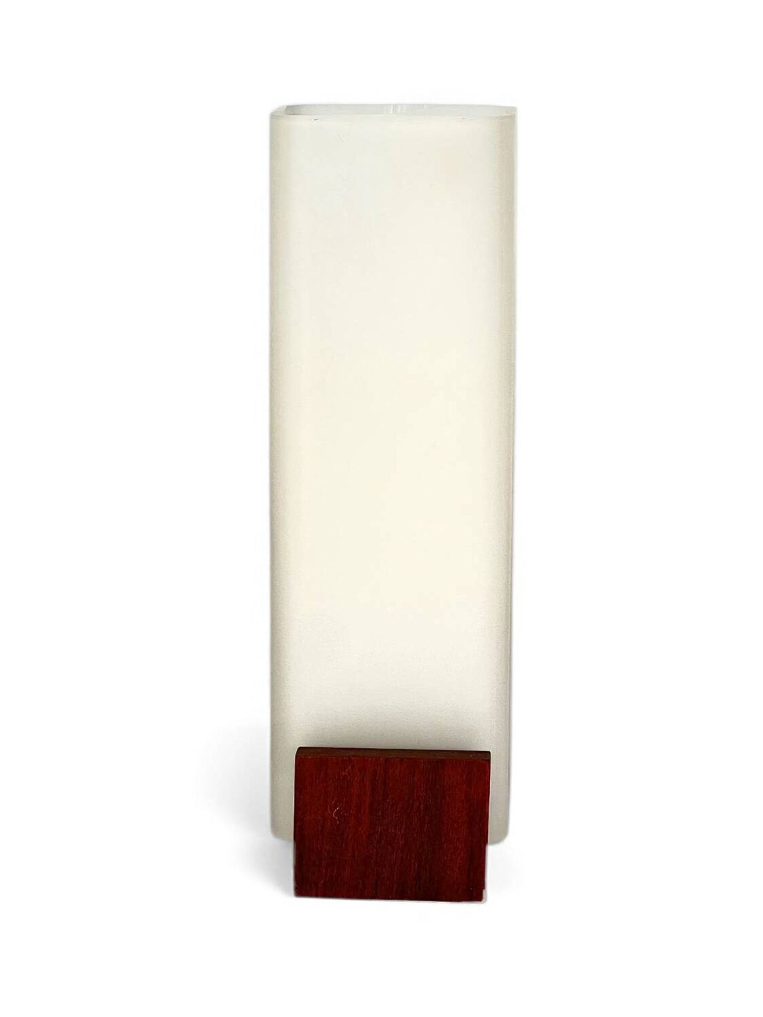 Scandinavian wall light in teak and opaline glass by Louis Kalff for Philips, 1968