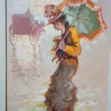 Parisian Scene by Pietro Pantino, oil on canvas, 20th century