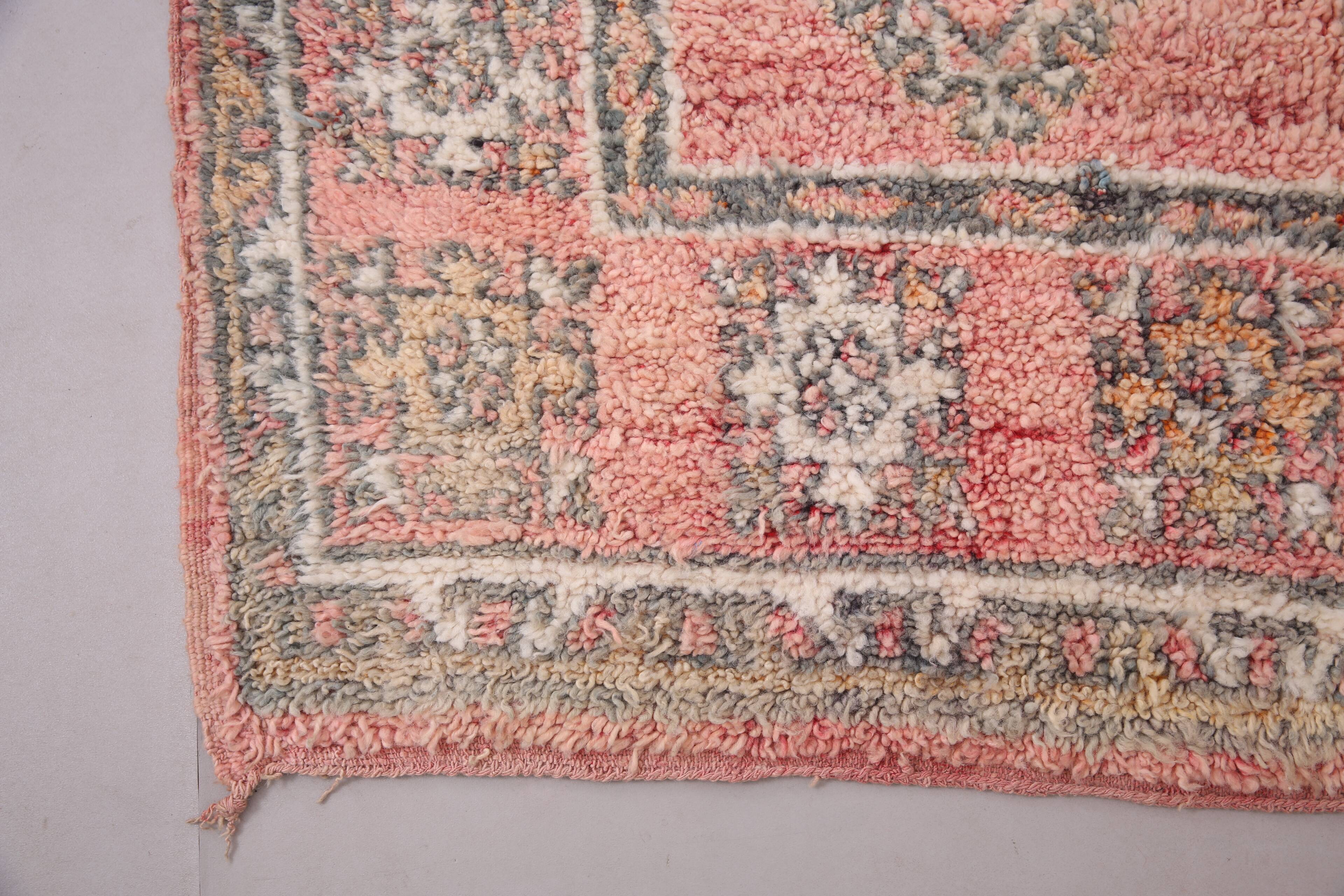 Vintage Boujaad Moroccan Rug 188 x 281 cm – Handmade All Wool Berber Carpet
