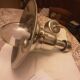 Aluminum and glass floor lamp chandelier