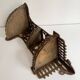 Hand-cut wooden corner shelf with bird decoration from the 1900s