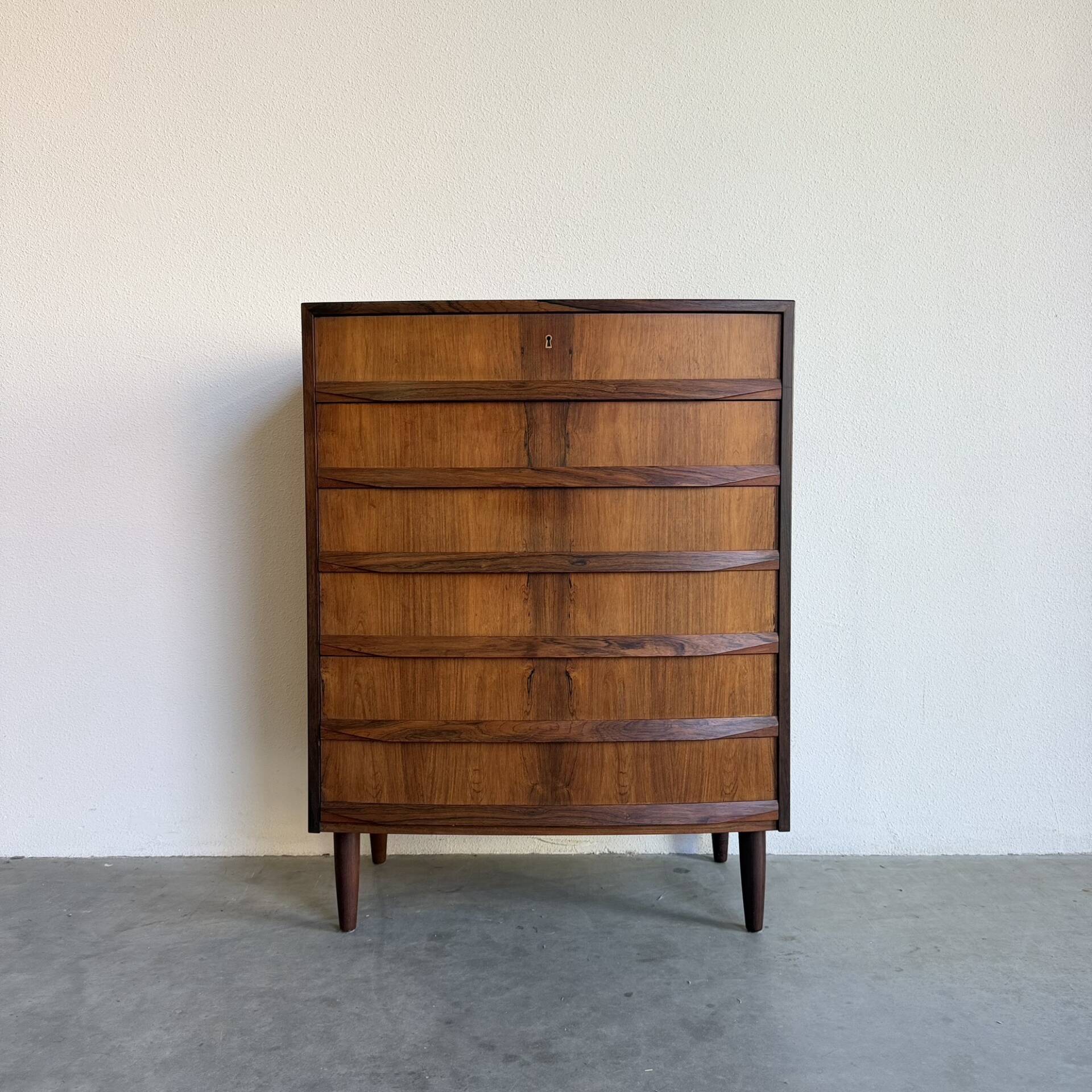 Vintage chest of drawers rosewood 