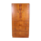 Vintage Gents art deco Walnut Compactum wardrobe