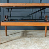 Scandinavian coffee table Smorrebrod with extendable system