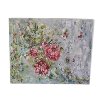 Painting painting oil Perfume of roses