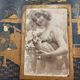 Antique Napoleon III letter holder with old photo
