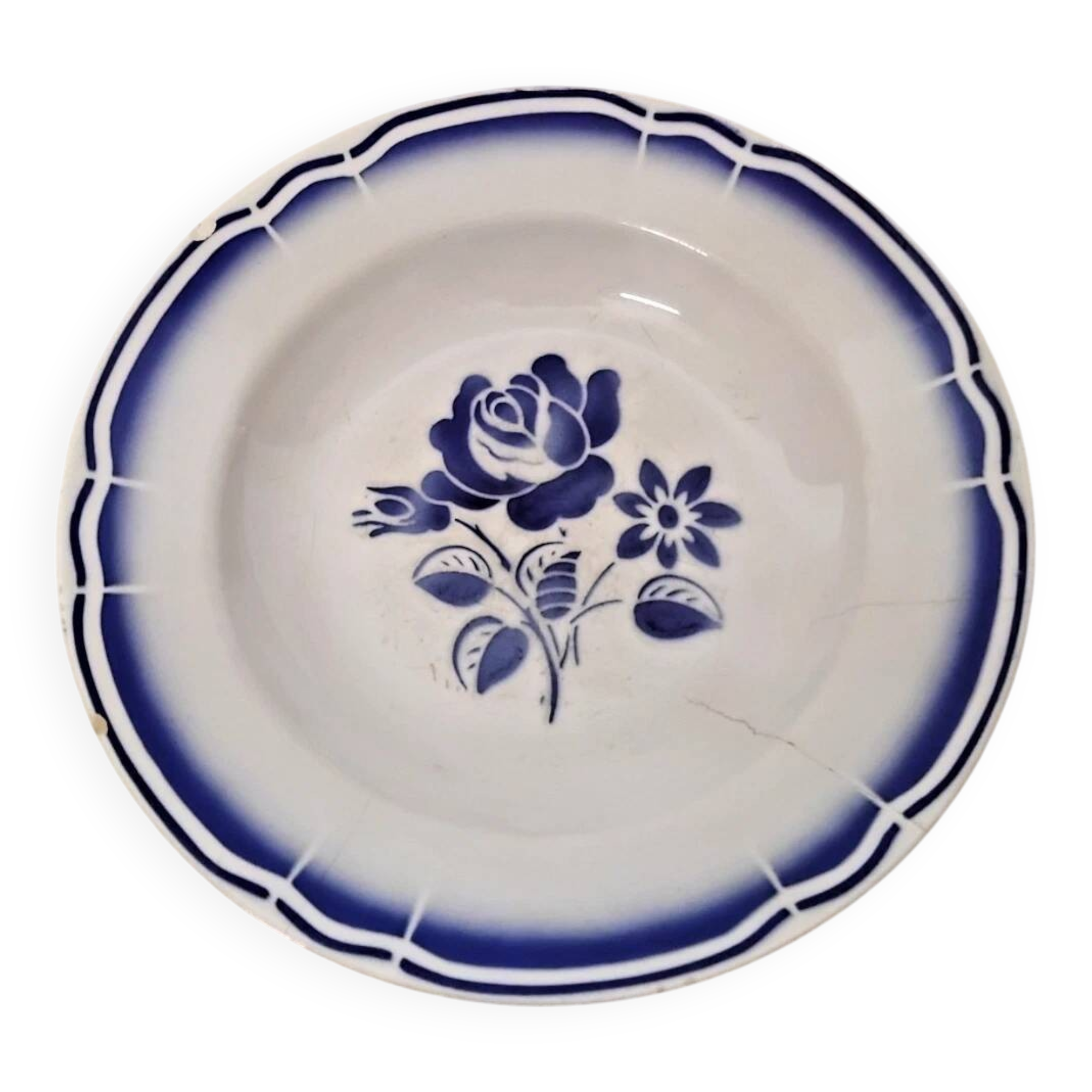 Vintage Badonviller Deep Plate