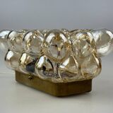 60s 70s wall lamp made of glass metal Bubble Wall Sconce Space Age Germany