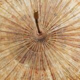 Asian paper and rattan umbrella