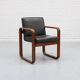 Fauteuil en frêne et cuir par Burkhard Voghterr pour Rosenthal, années 1970