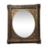 Rectangular mirror in gilded wood 40 x 47 cm
