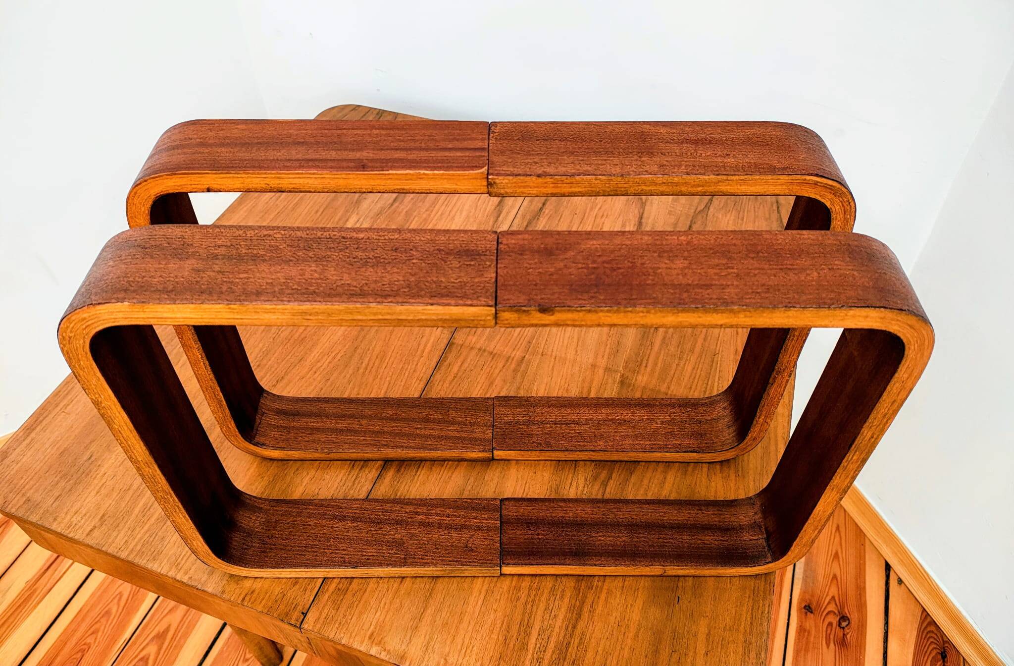 Czech Decorative Shelves attributed to Ludvik Volak for Drevopodnik Holesov