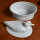 Duck terrine in white porcelain for the oven