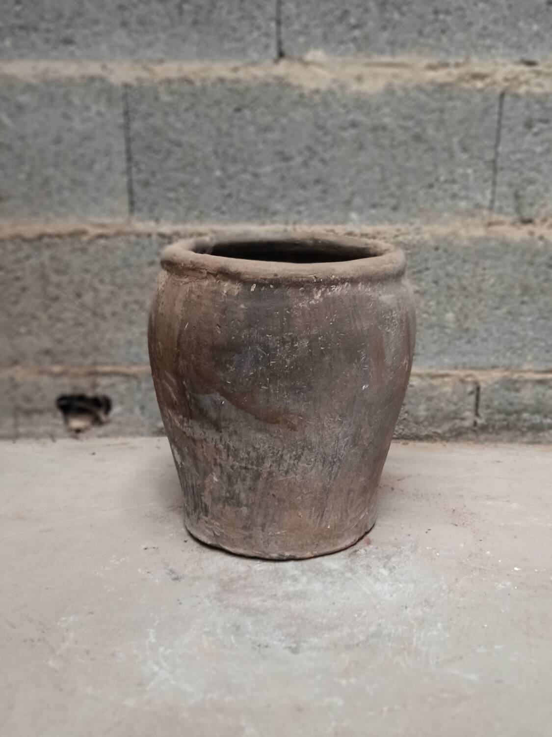 Old terracotta pot
