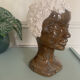 Ceramic face vase