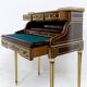 Louis XVI cylinder desk in mahogany and pink marble - circa 1860-1890