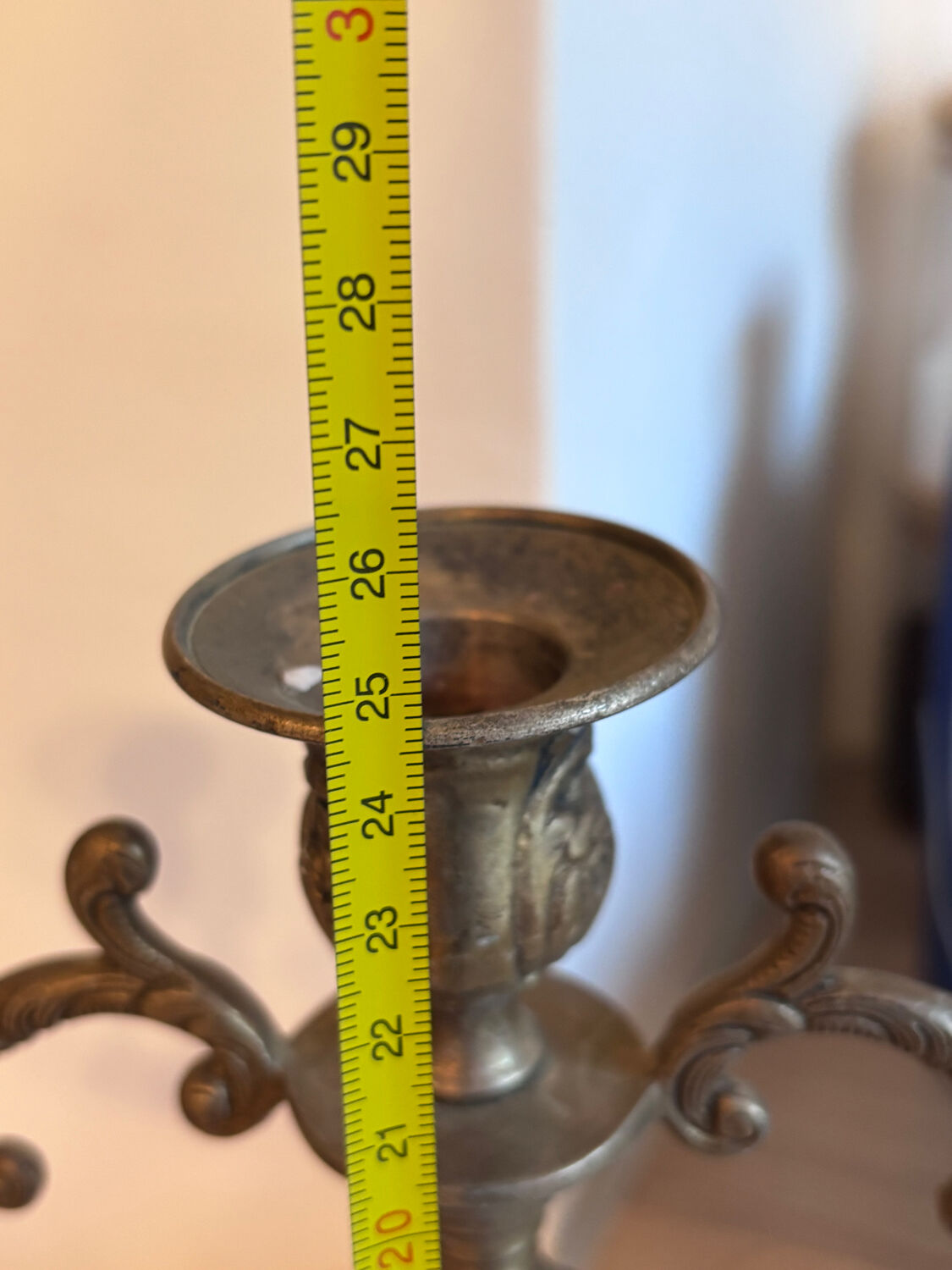 Big bronze candleholder