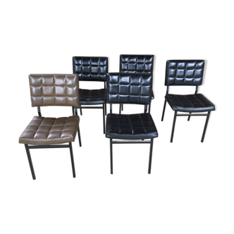 5 chaises 1950