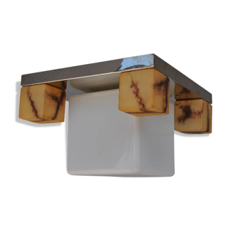 1930 opaline Atrax Berlin modernist ceiling