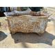 3 cast iron planters from 1900 from Charleville-Mézières, rockery style