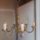 Lustre Louis XV en bronze doré – 6 feux – électricité refaite