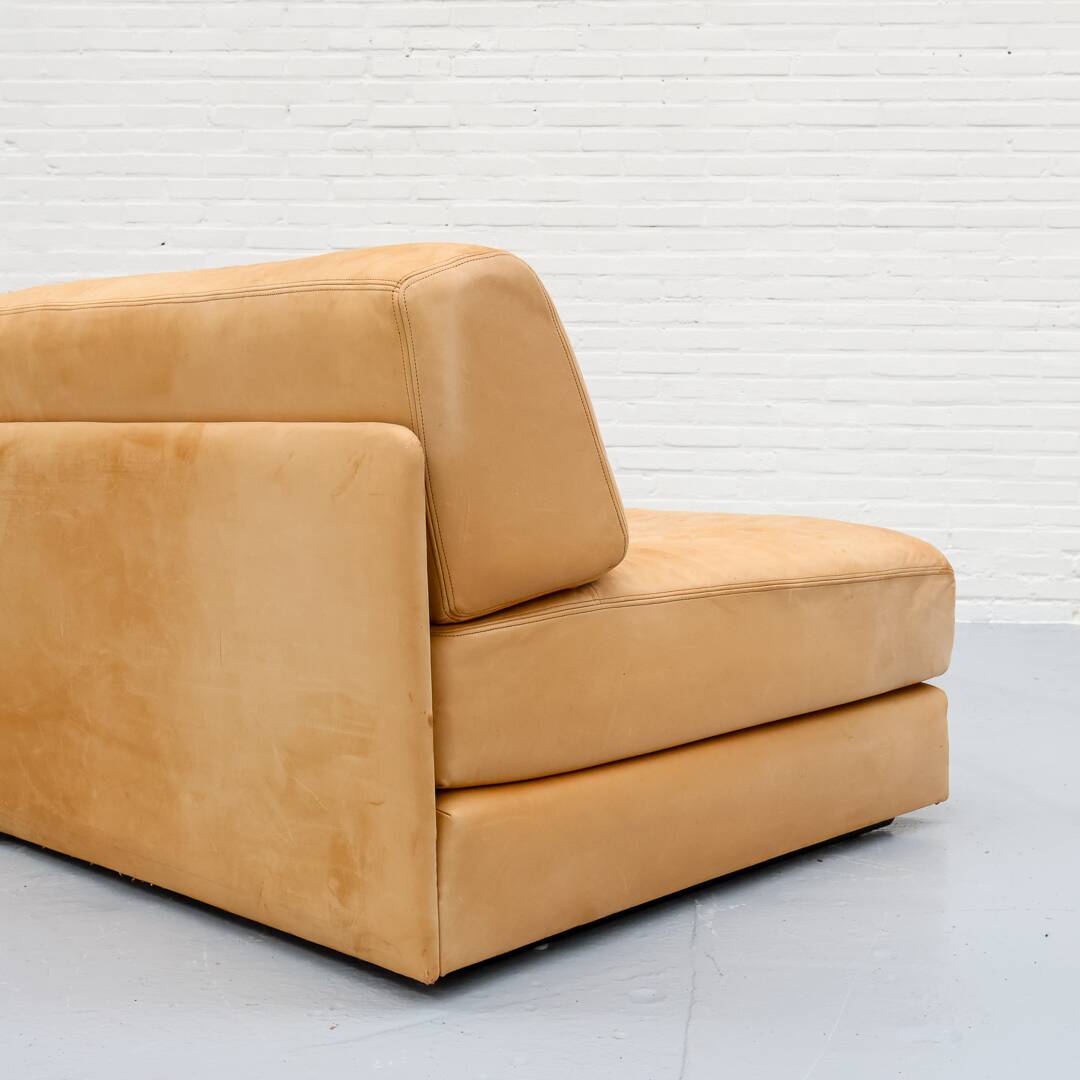 Leather DS-76 Two-Seater Sofa by De Sede
