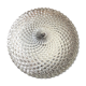 Plafonnier rond en verre pointes diamant années 60/70