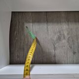 vintage white wall shelf 3 shelf rod with red hooks