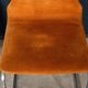 Ensemble de salle à manger italien vintage des années 20 en suede orange par willy rizzo c.1970