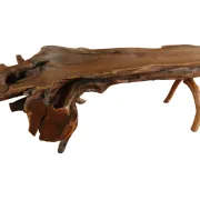 Large sculptural root wood coffee table – circa 1970