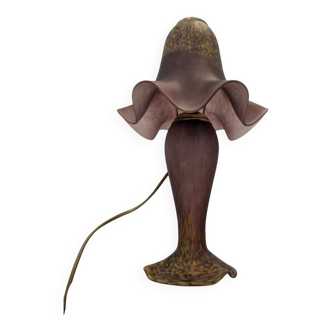 Lampe tulipe pâte de verre