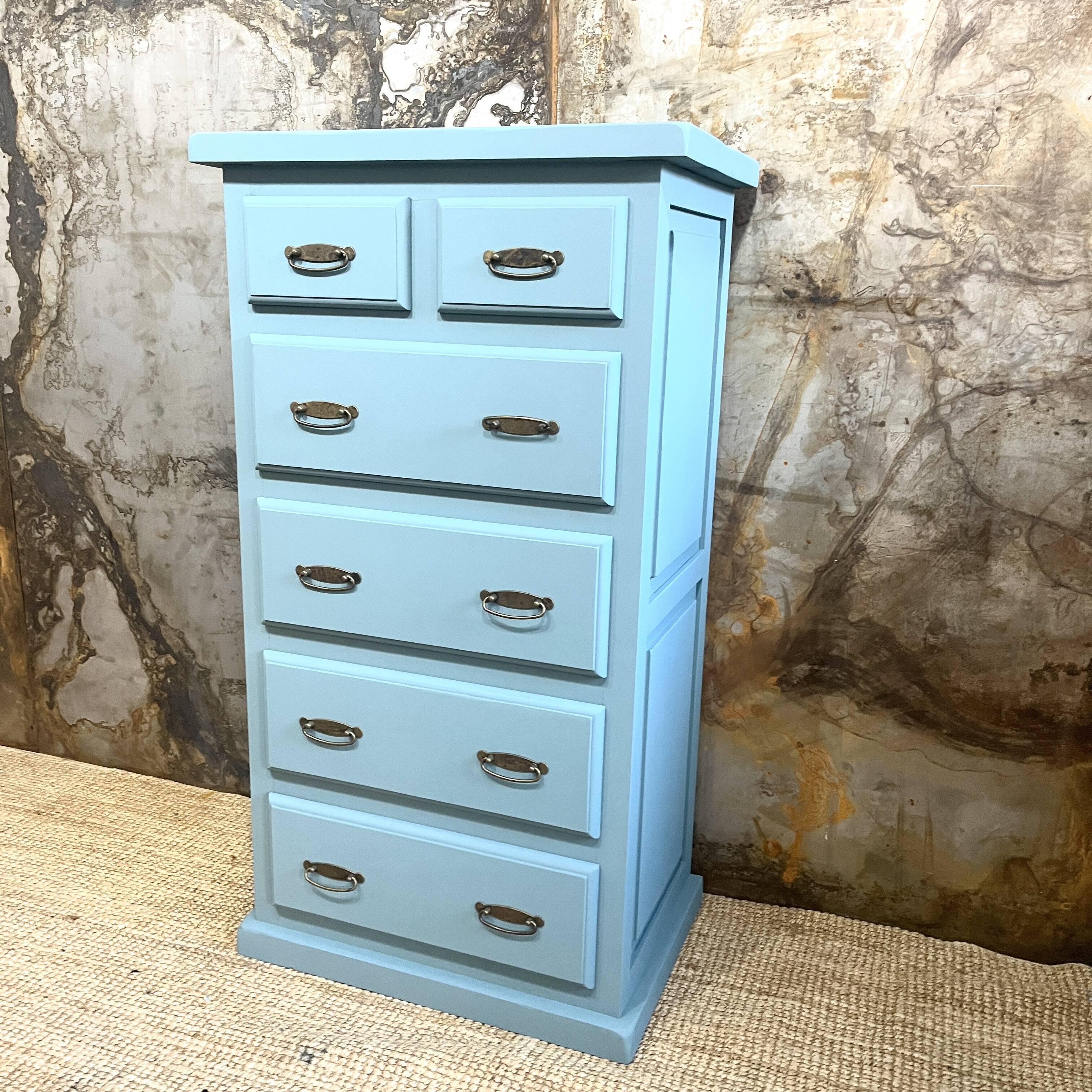 Nordic blue chest of drawers