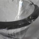 Daum vase in molded crystal, 60s