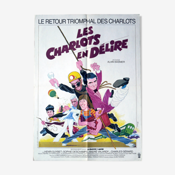 Affiche cinéma originale "les charlots en délire"