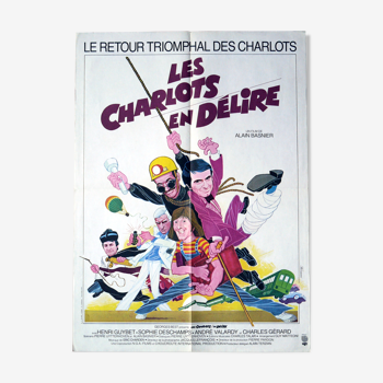 Original cinema poster "the charlots in delire"