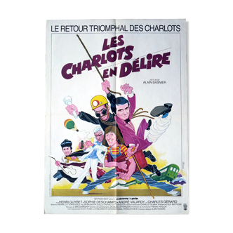 Original cinema poster "the charlots in delire"