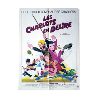 Affiche cinéma originale "les charlots en délire"