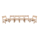 6x Hans J. Wegner CH47 in Soaped Oak, Carl Hansen & Søn 1975