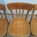 Set de 5 chaises bistrot anciennes