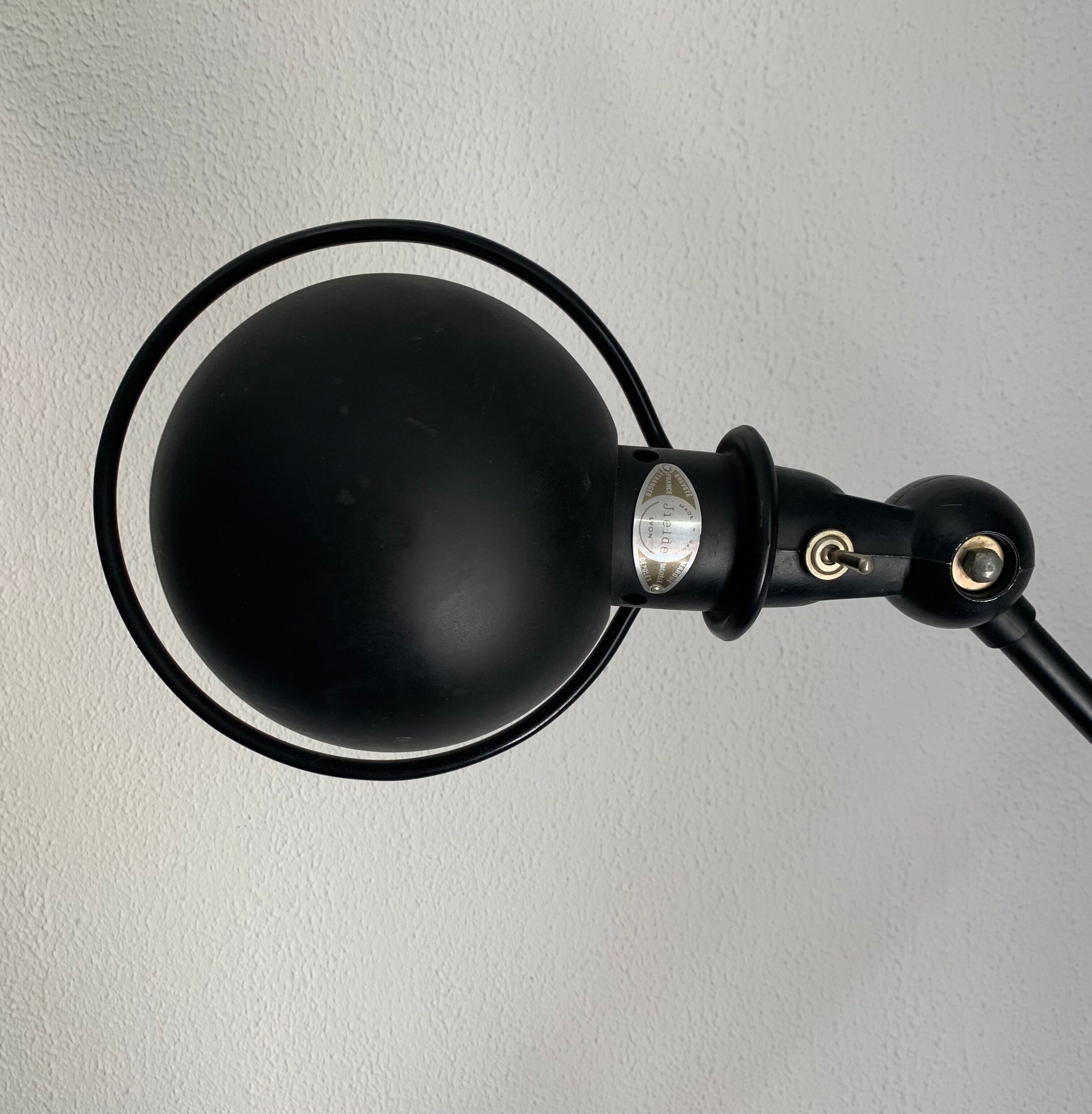Vintage lamp 1960 Jielde 2 arm black matte original - 100 cm