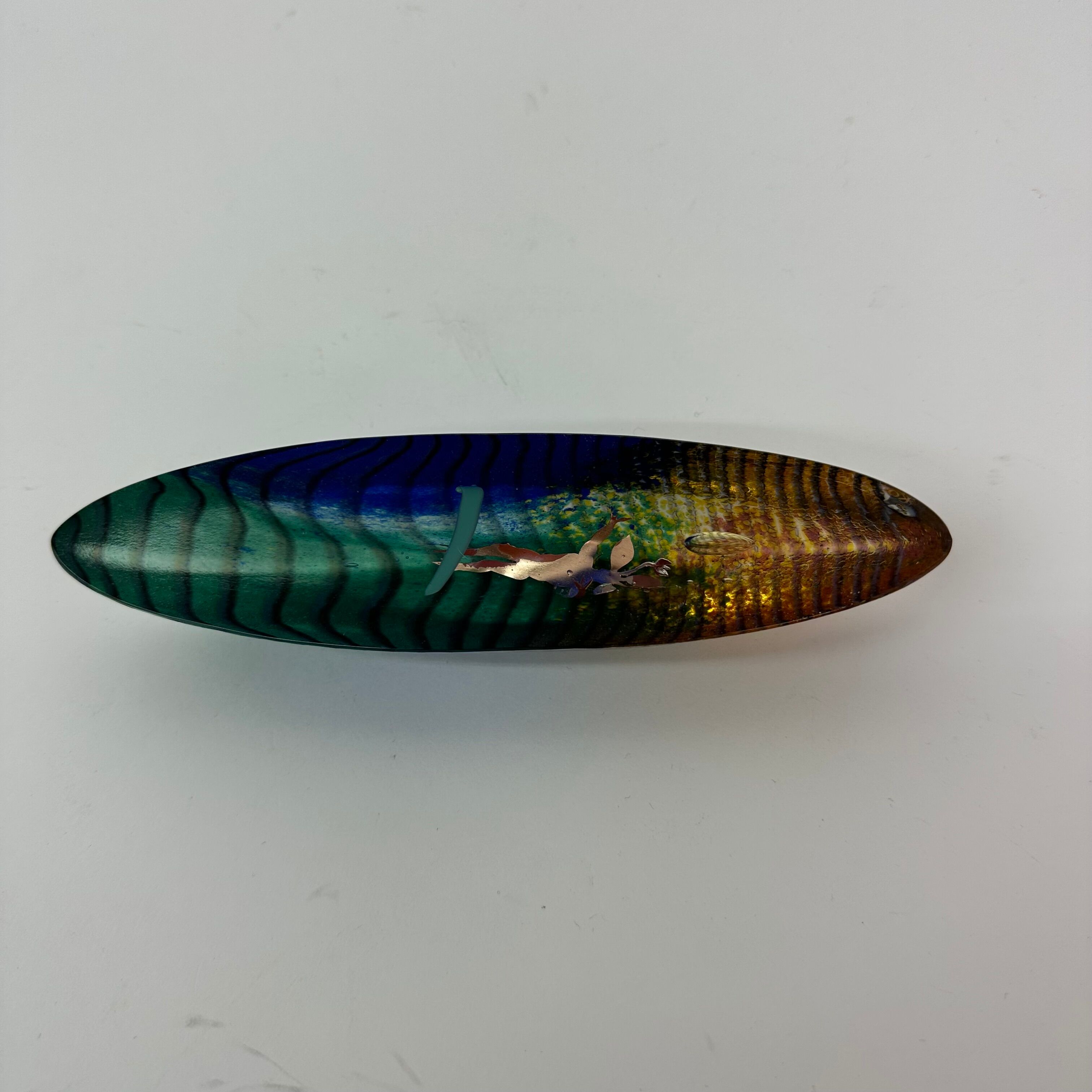 Bertil Vallien for Kosta Boda glass tidy, 1990's  Sweden