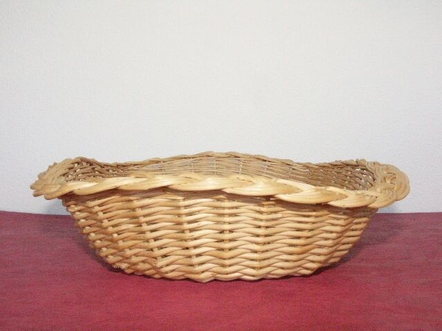 70s vintage wicker square basket
