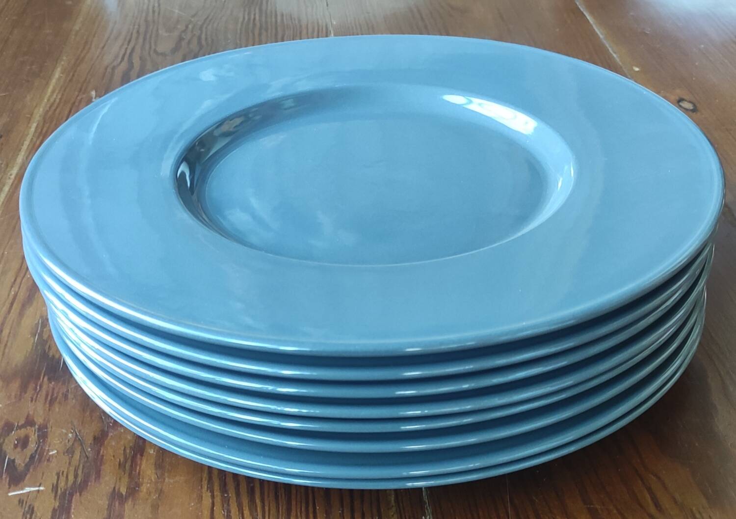 Série de 8 grandes assiettes Christofle