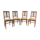 4 oak and canning chairs