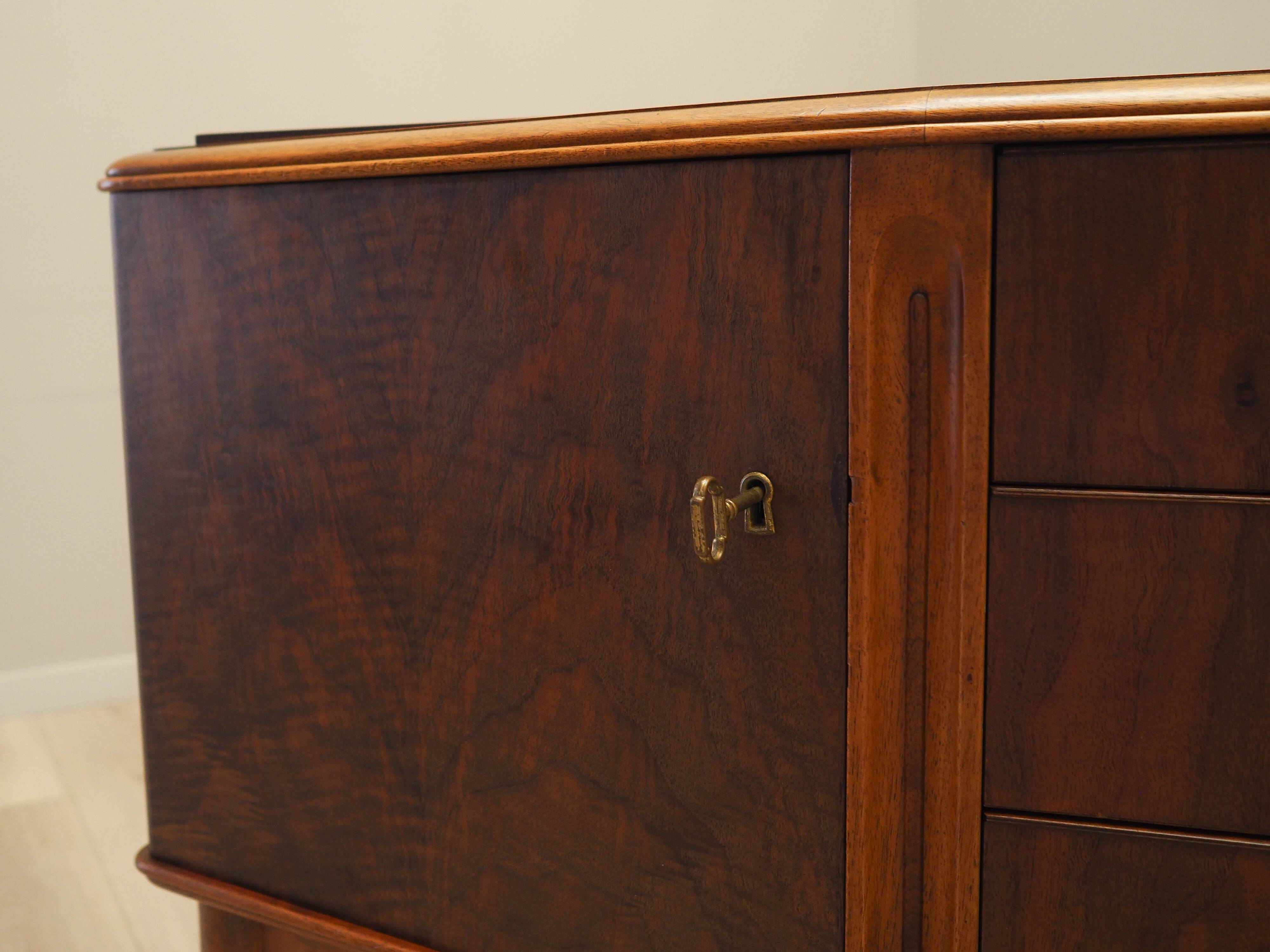 Walnut sideboard, Danish design, 1960s, manufactured in Denmark