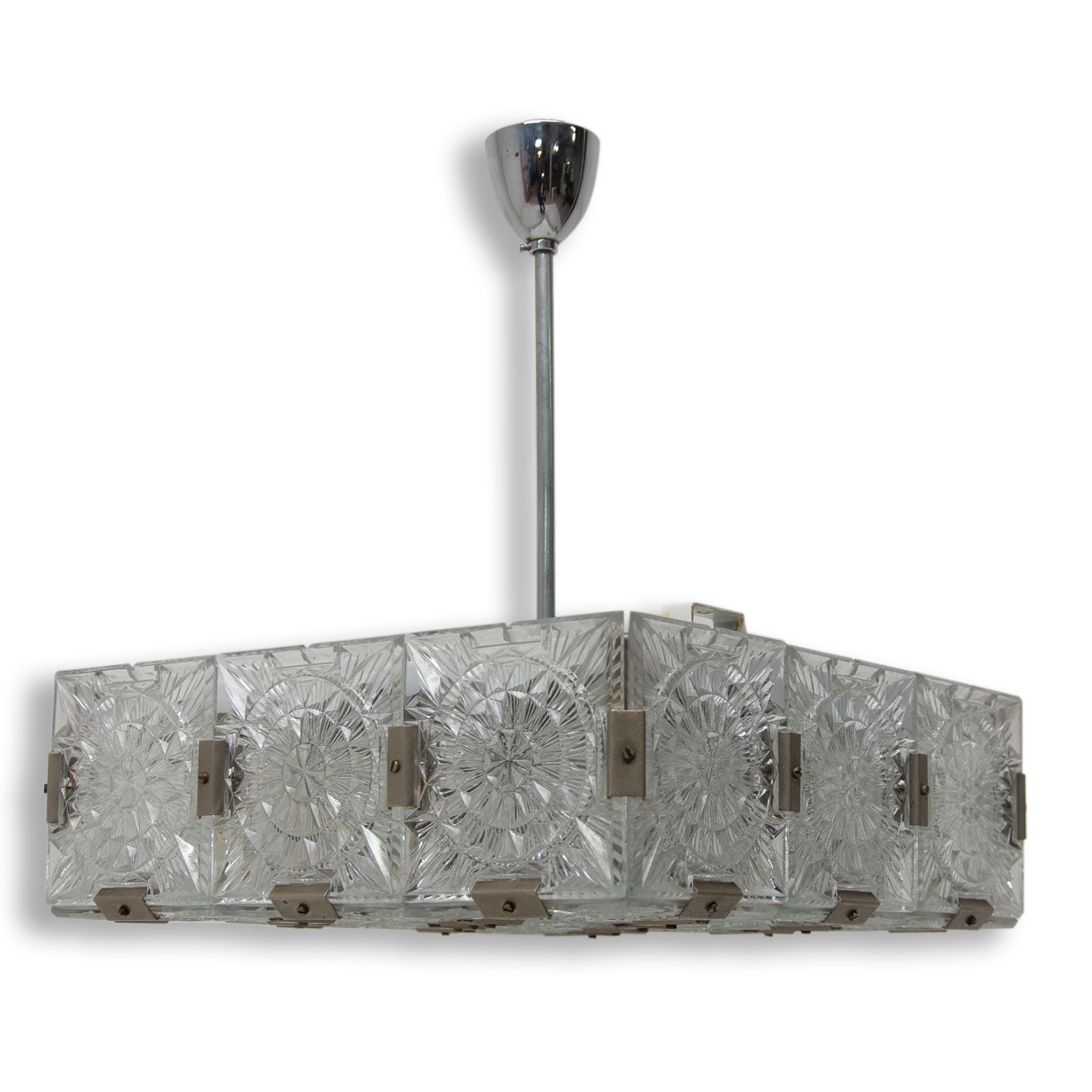 Hanging lamp by Kamenický Šenov, 1970