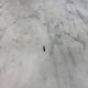 Set of two bistro tables in marble and wrought iron